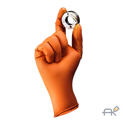 Перчатки оранжевые нескользящие JETA-PRO 1пара размер M(JSN50NATRIXOR09-M)(25пар в упак)